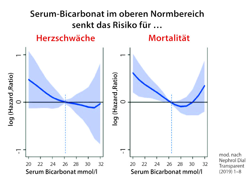 Diagramm Serum-Glucose unter Bicarbonat